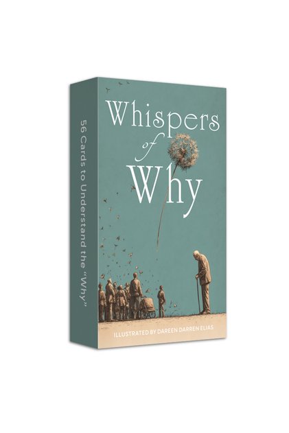 A729 Whispers of Why- 56 Guidance Oracle Cards for Clarity & Personal Growth, 12*7cm, Oracle Deck, E