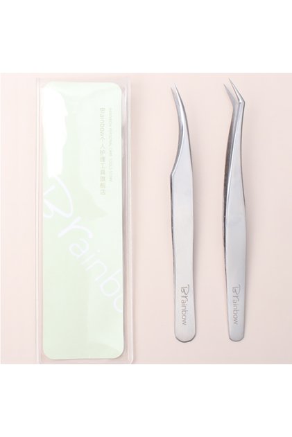 Style A and B Brainbow 1PC/2PC Precison Eyelashes Tweezer Professional for Making Fine Lashes Exten