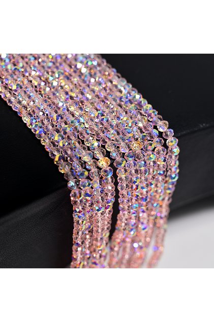 333--140pcs 140Pcs 4MM High Quality Glass Beads Flat Round Clear Faceted Loose Spacer Crystal Bead f