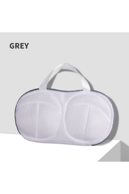 Gray 1PC Bra Laundry Bag Underwear Wash Package Brassiere Clean Pouch Anti Deformation Mesh Pocket S