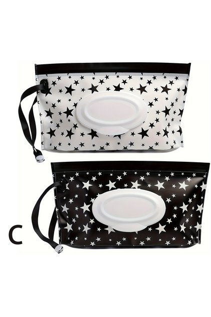 C Baby Wipe Case, Travel Tissue Holder, Wet Wipes Storage Bag, Reusable Wet Wipe Pouch For Travel，Ma