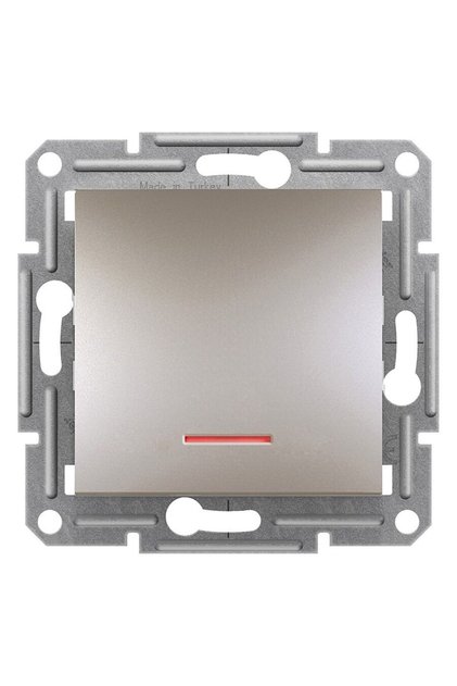 Schneider Asfora Plus Işıklı Liht Bronz Anahtar EPH1600169