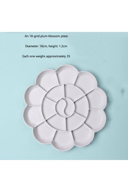 white-1pc 18-tone Color Palette Plum Blossom Color Palette Large Thickened Chinese Painting Acrylic