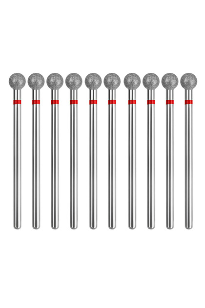 NO5 10PCS Diamond Nail Drill Bit Set Electric Milling Cutters For Manicure Rotary Burr Cuticle Clean