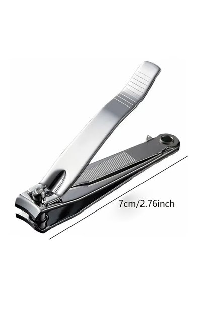 1Pc M Nail Clippers Stainless Steel Sharpest Nail Cutter Duty Curved Edge for Adult Men Women Swing