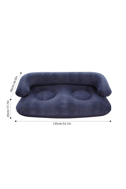 WDF0780 Portable Double Inflatable Sofa Chair with Finish And Armrests for Outdoor Tent Casual Backr