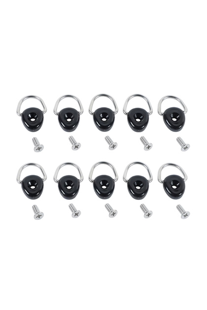 10pcs Tie Down Anchors D-Ring Buckle for Suzuki Jimny JB64 JB74 2019-2026 Trunk Fixed Screw Trailer