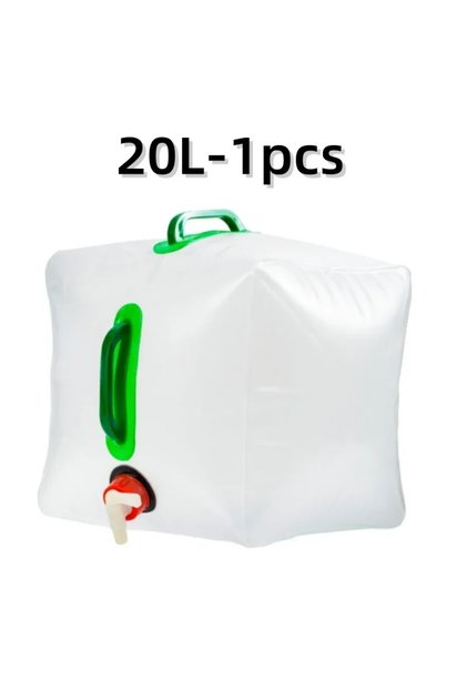 20L-1pcs Outdoor Folding Water Bag Large Capacity Portable Water Bag Camping Equipment Supplies Plas