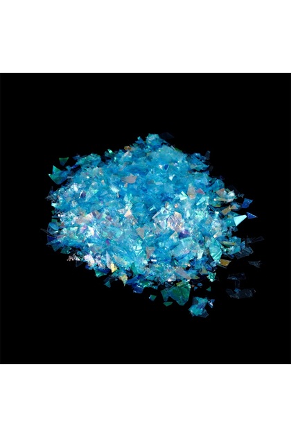 Lake Blue 20g/bag Irregular Candy Colour Paper Scraps Epoxy Resin Fillings Sequin Silicone Paillette