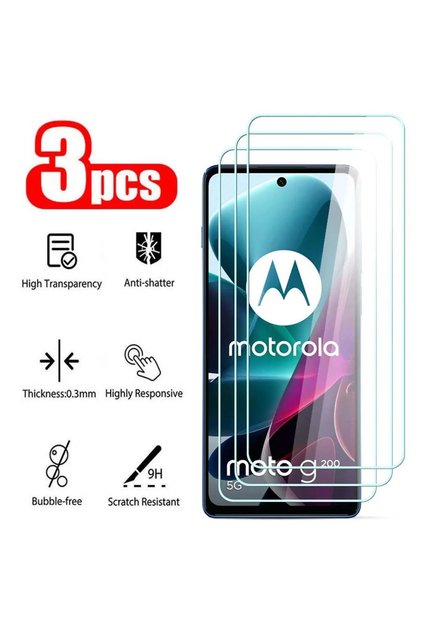 Tempered Glass 3Pcs Moto G72 3Pcs HD Tempered Glass For Motorola Moto G71 5G G31 G22 G32 G41 G51 G71