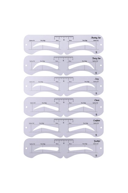 S The New Fixed PVC Eyebrow Shaper Template Can Be Reused With High-quality Stickers For Elegant Eye
