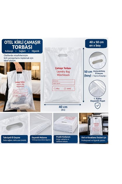 Hotel Dirty Laundry Bag 1000 Pieces - Hygienic Dry Cleaning Bag