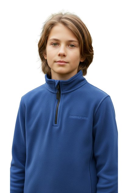 Polarline Kids 1/4 Zipper Sweatshirt Petrol