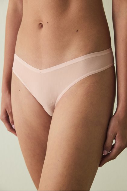 Dusty Rose Essentials V Cut Low Waist Brazilian Panties
