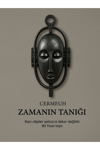 Zamanın Tanığı Bohem Duvar Dekoru Mask Serisi - 25 cm