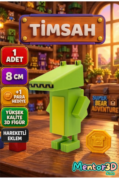 Super Bear Adventure Timsah Crogo Süper Ayı Oyuncak