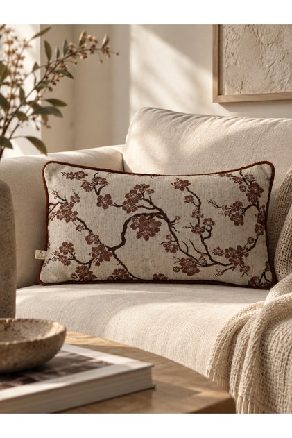 Sakura Tile Rectangular Throw Pillow Cover (30X50)