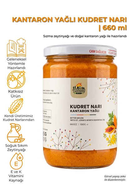 Kantaron Yağlı Kudret Narı - 660cc | Kendi üretimimiz kudret narlarından