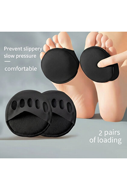 2 Pairs Five-Finger Toe Forefoot Pads for Women Breathable High Heels Shoe Cushion