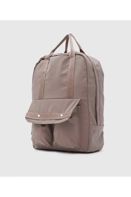Unisex Önden Cepli Sırt Çantası Su Geçirmez Kumaş Backpack cty-lbn-9239