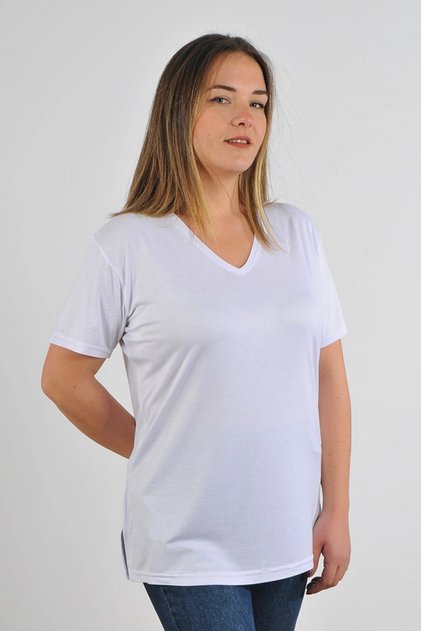 Woman's V-Neck Plus Size T-shirt Cty-cnd-01