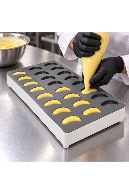 Frame-Standed Mini Fruit Silicone Ice Cream Mold Banana