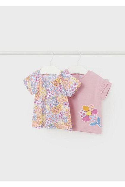 تي شيرت صيفي للفتيات الصغيرات مكون من قطعتين 1008