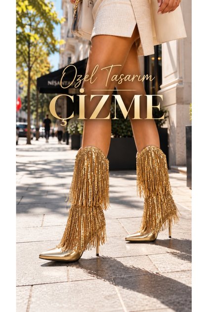 Qesu Çizme Gold