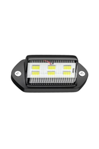 1 Pcs Black 2PCS 6 LED Car License Number Plate Light For SUV Truck Trailer Van Tag Step Lamp White