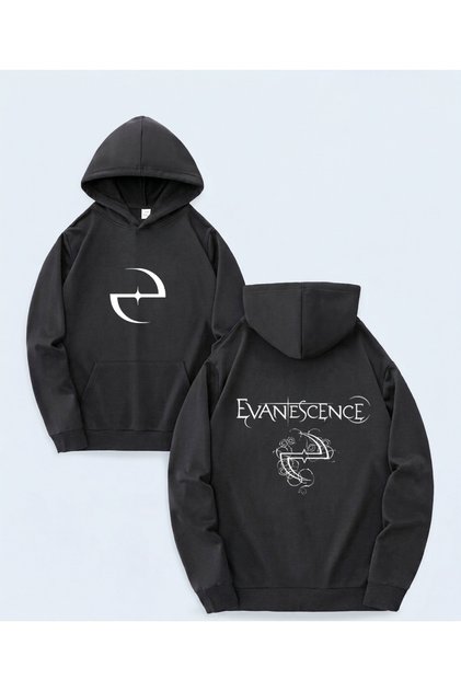 Evanescence Printed New Season Oversize Sweatshirt, 3-Yarn Soft Fabric