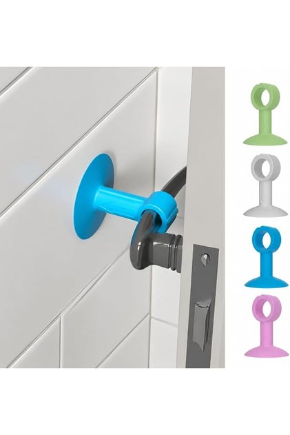 Silicone Magnetic Door Stops, No Drill Bumper Door Guard for Handles, Home Door Wall Protector, Stro