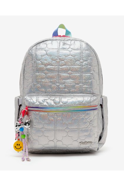 G Puffy Heart Magıc Backpack Büyük Kız Çocuk Gri Sırt Çantası SKTT30396-GRYPP