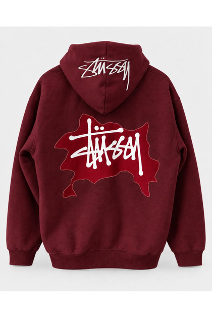 Men's Back Graphic Printed 3 Yarn Oversize Hoodie – Hooded Streetwear