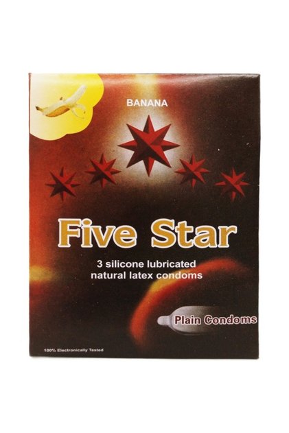 Prezervative latex cu aromă de banană, 3 bucăți