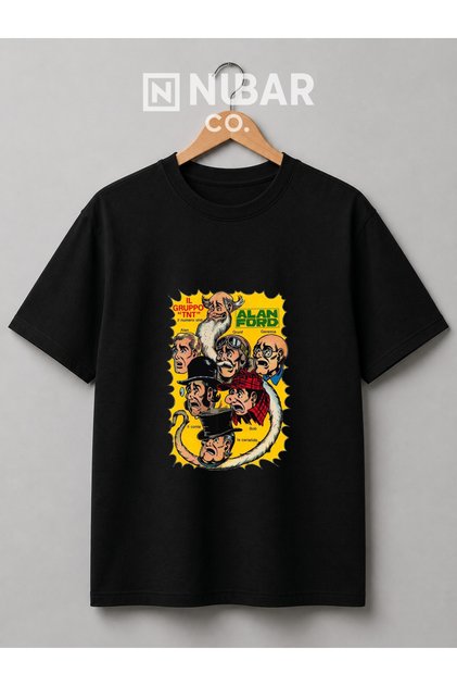 Alan Ford Vintage Comic Unisex Premium Cotton Custom Design T-Shirt - High Quality Printing Tee