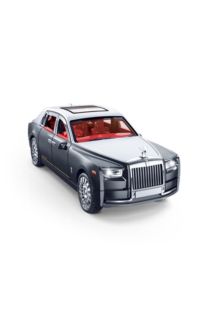 black Simulation Rolls-Royce Phantom Model Car Model Ornaments Luxury Car Sedan Toy Car Collection