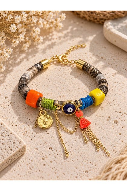 Handmade Special Design Bracelet - Bohemian Style Bodrum Beaded Bracelet