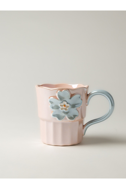 Charm Pembe Lüsterli Seramik Kupa