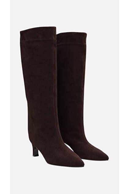 Aura Suede Heeled Boots