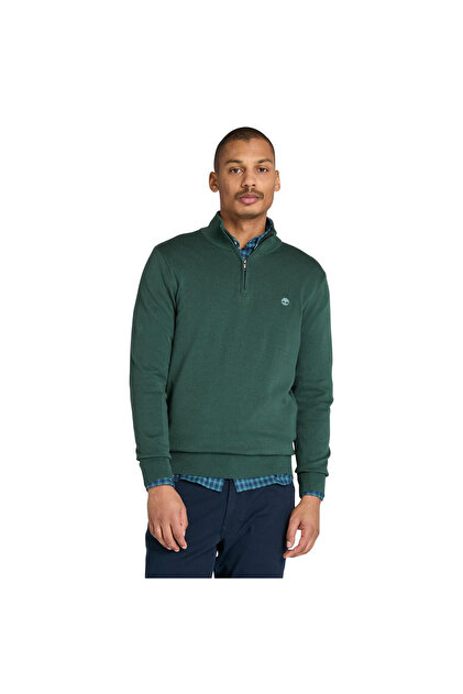 WILLIAMS RIVER Cotton YD 1/4 Zip Sweater