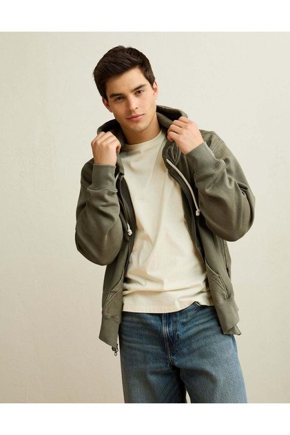 AE Laidback Luxe Full-Zip Hoodie