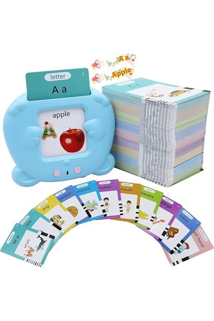 510PCS Talking Flash Cards, Audible Flash Cards with Sound, Effects Educational Learning Reso