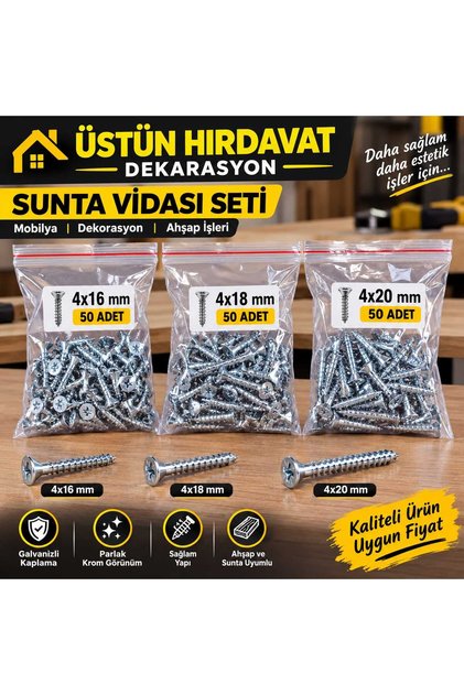 MİNİ VİDA SETİ (4X16 4X18 4X20)
