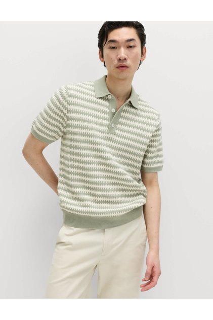 Saf Pamuklu Polo Yaka T-shirt