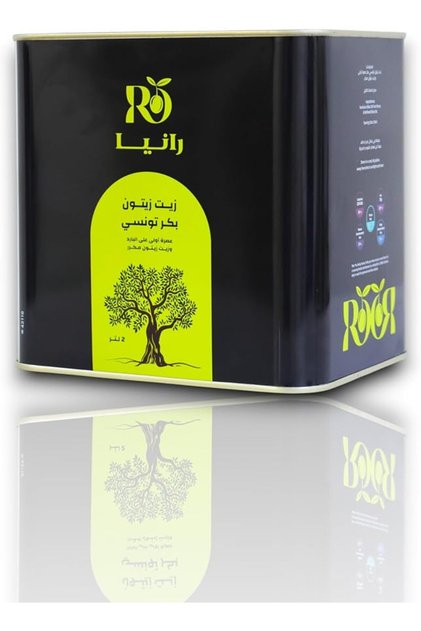 Rania Tunisian Extra Virgin Olive Oil First Cold Pressed and Refined 2 Liters