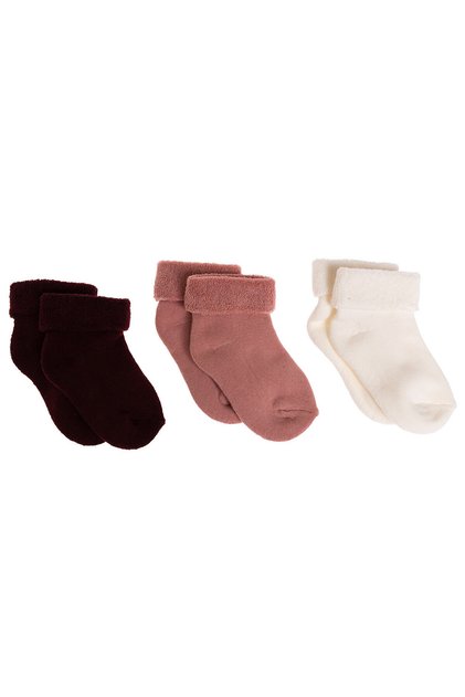 HelloBaby Kız Bebek 3lü Havlu Çorap