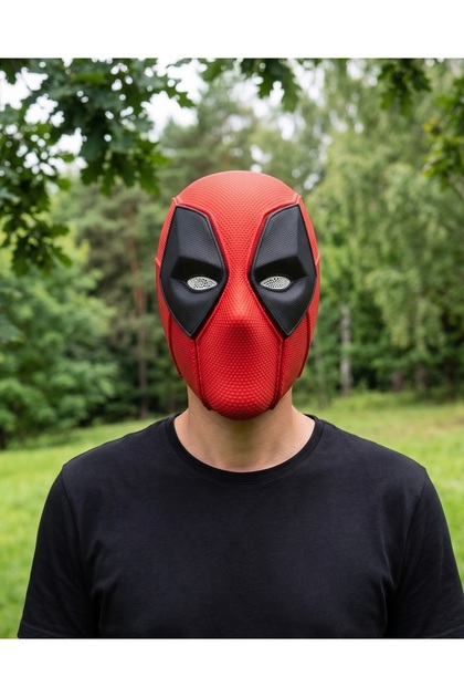 Deadpool Maskesi Mıknatıslı - 3D Baskı Cosplay Tam Yüz Kostüm Aksesuarı