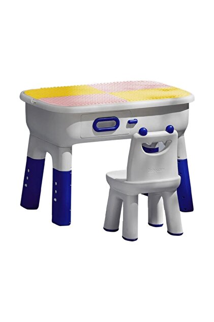 Blue Children's Activity Table and Chair Set – 12-24 Months, Ergonomic Design