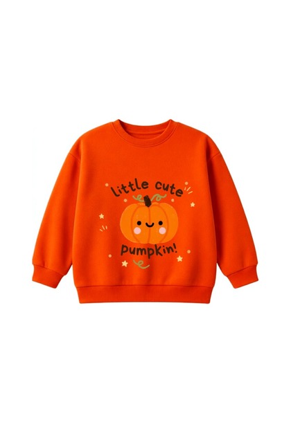 Oversize Front Printed Cotton Sweatshirt