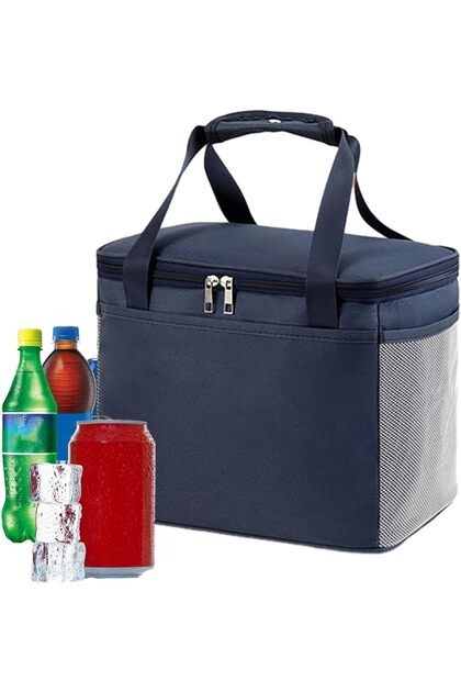 Insulated Lunch Box,14L Reusable Portable Leakproof Soft Cooler Bag for Picnic and Work,Blue